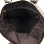 Gucci Bamboo Horsebit Tote Beige Brown GG Canvas — view 9