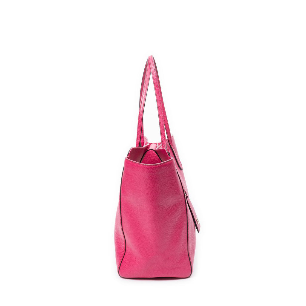 Gucci Swing Tote Pink Grain Calf Skin Leather — view 4