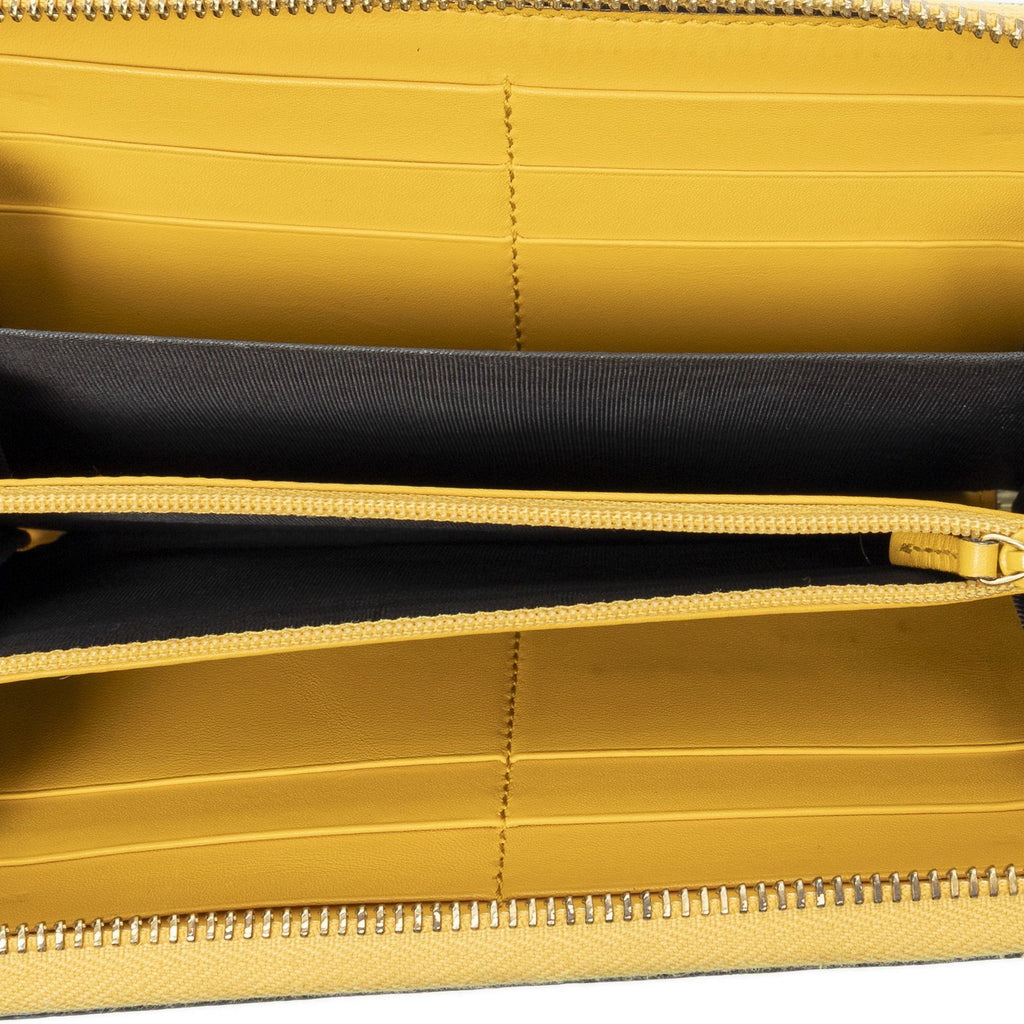 Gucci Zip Around Wallet Beige Yellow Supreme Canvas — view 4