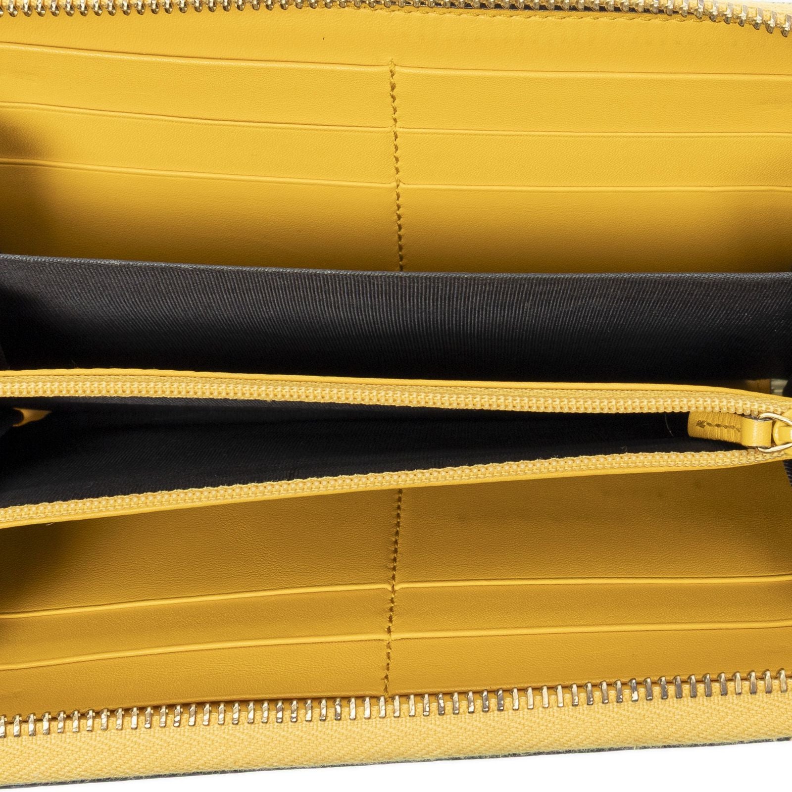 Gucci Zip Around Wallet Beige Yellow Supreme Canvas — view 4