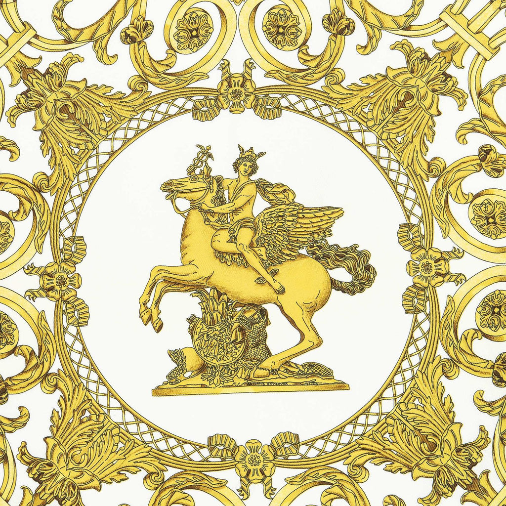 Hermes Scarf Ivory Beige Silk — view 3