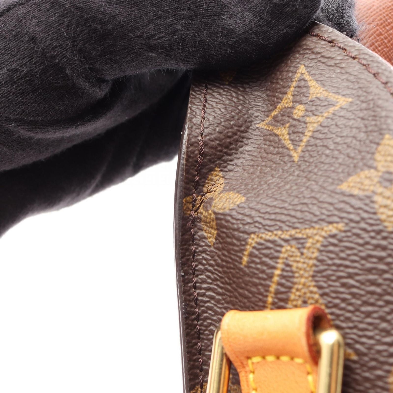 Louis Vuitton Shoulder Bag Saint Cloud GM Canvas Leather — view 9