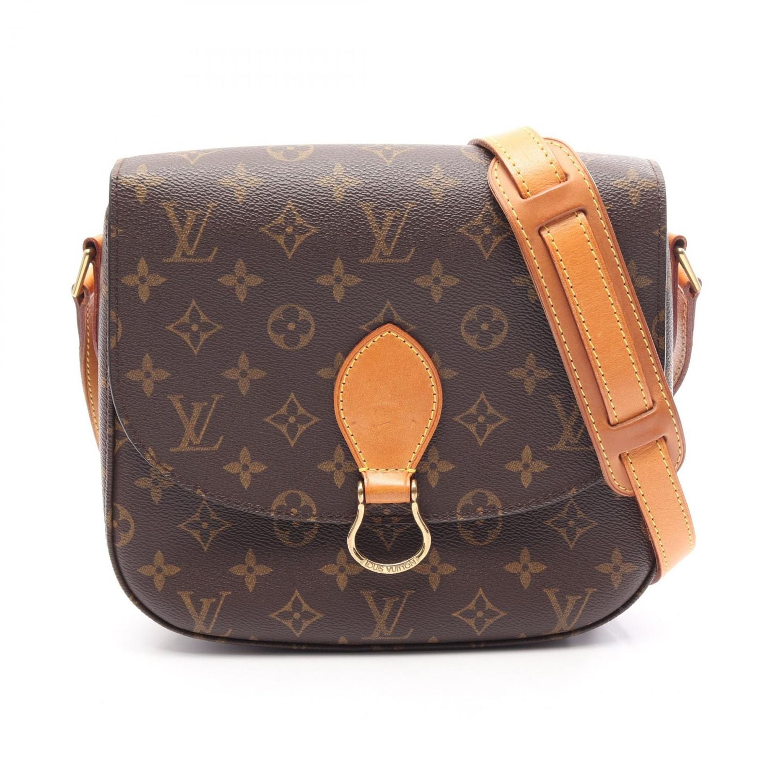 Louis Vuitton Shoulder Bag Saint Cloud GM Canvas Leather