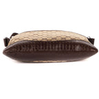 Gucci Vintage Flap Messenger Beige Dark Brown GG Canvas — view 6
