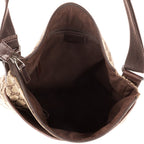 Gucci Vintage Flap Messenger Beige Dark Brown GG Canvas — view 9