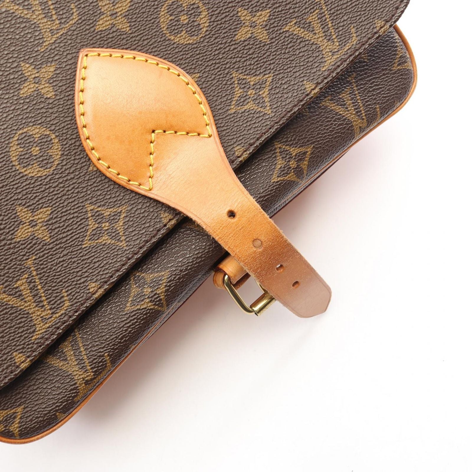 Louis Vuitton Shoulder Bag Cartouchiere GM Canvas Leather — view 7