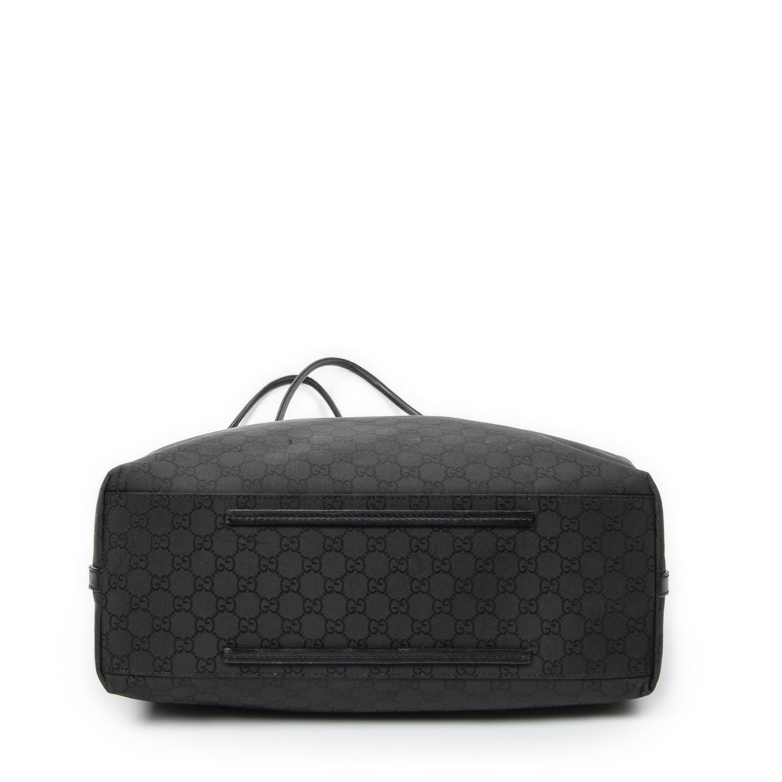 Gucci Drawstring Vertical Tote Black GG Nylon Canvas — view 6