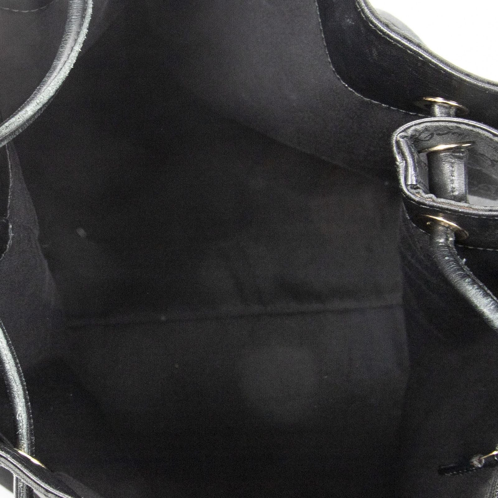 Gucci Drawstring Vertical Tote Black GG Nylon Canvas — view 9
