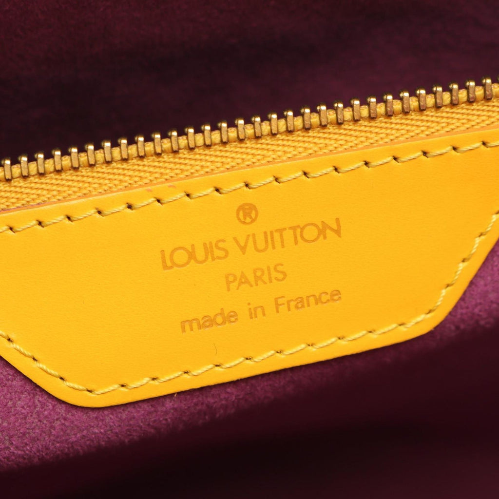 Louis Vuitton Shoulder Bag Saint Jacques Shopping Tassili Yellow Leather — view 4