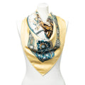 Hermes Scarf Green Twill Silk