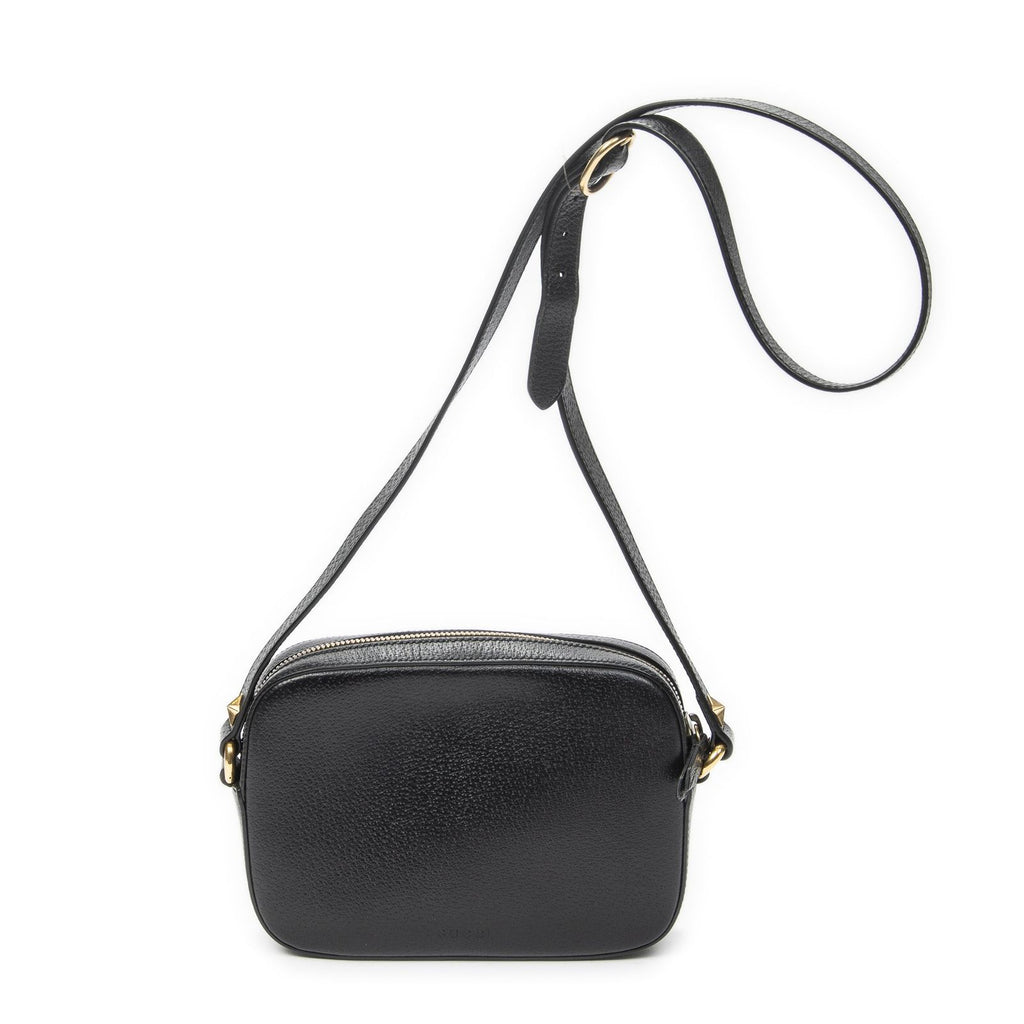 Gucci Web Animalier Disco Crossbody Black Grain Calf Skin Leather — view 5