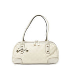 Gucci Princi Boston Ivory Guccissima Shoulder
