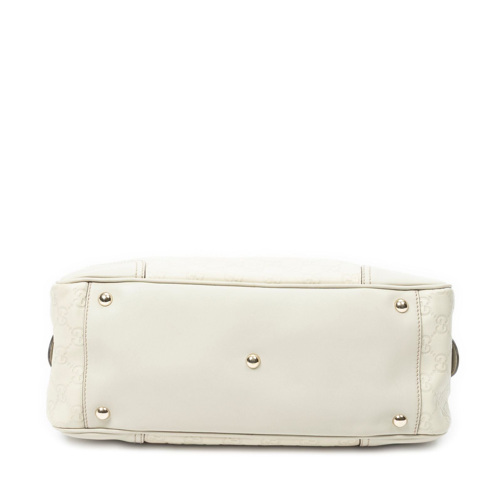 Gucci Princi Boston Ivory Guccissima Shoulder — view 6