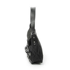 Gucci Horsebit Chain Shoulder Flap Black GG Canvas — view 3