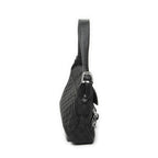 Gucci Horsebit Chain Shoulder Flap Black GG Canvas — view 4