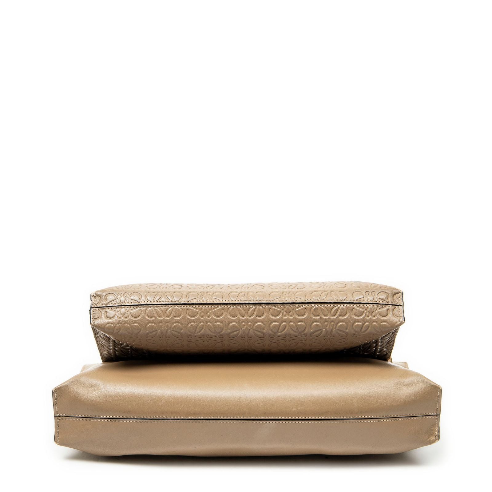 Loewedouble Pouch Crossbody Brown Animal Embossed Leather — view 6