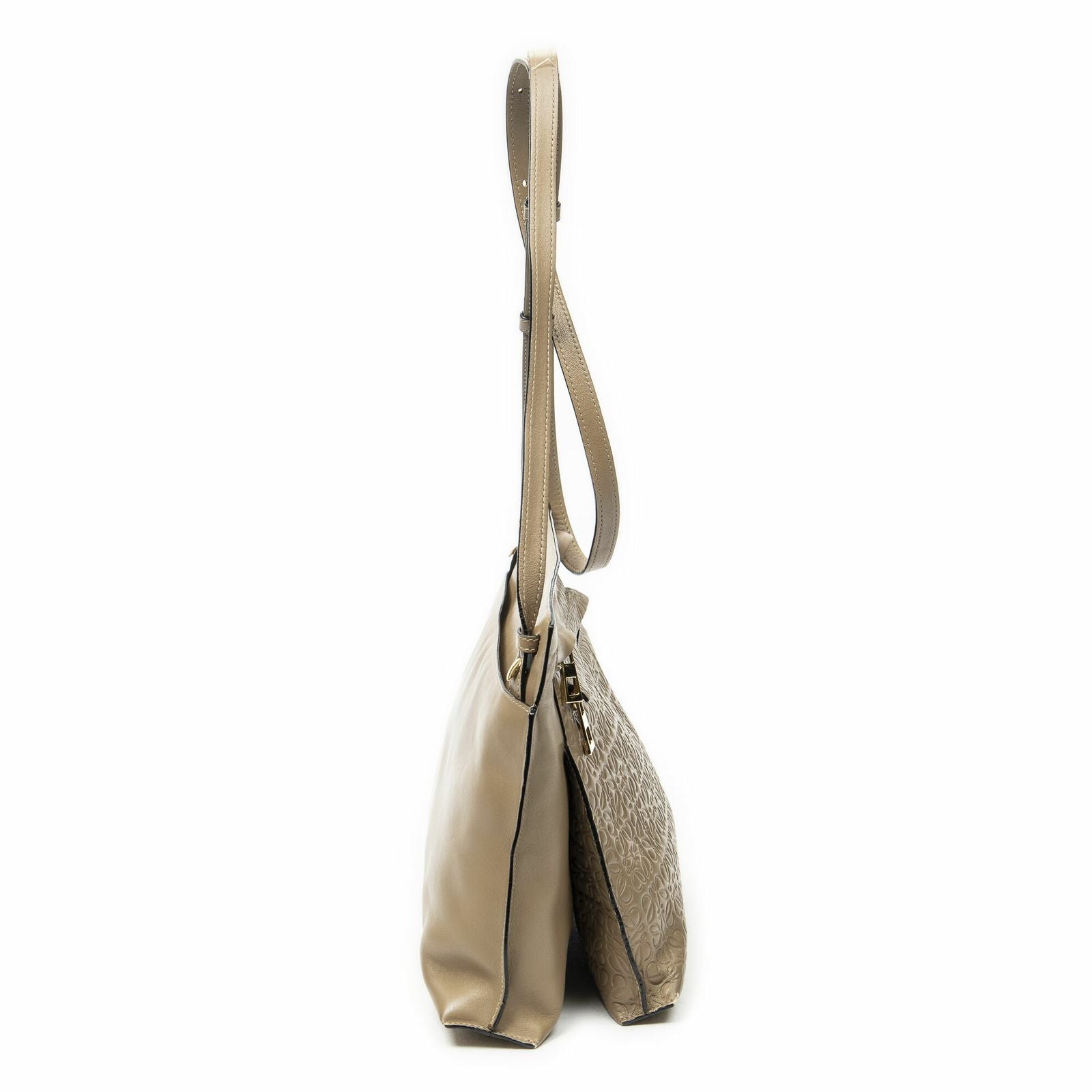 Loewedouble Pouch Crossbody Brown Animal Embossed Leather — view 4