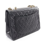 Chanel Shoulder Bag Maxi Quilted 34 Black Lambskin Chain — view 2