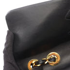 Chanel Shoulder Bag Maxi Quilted 34 Black Lambskin Chain — view 8