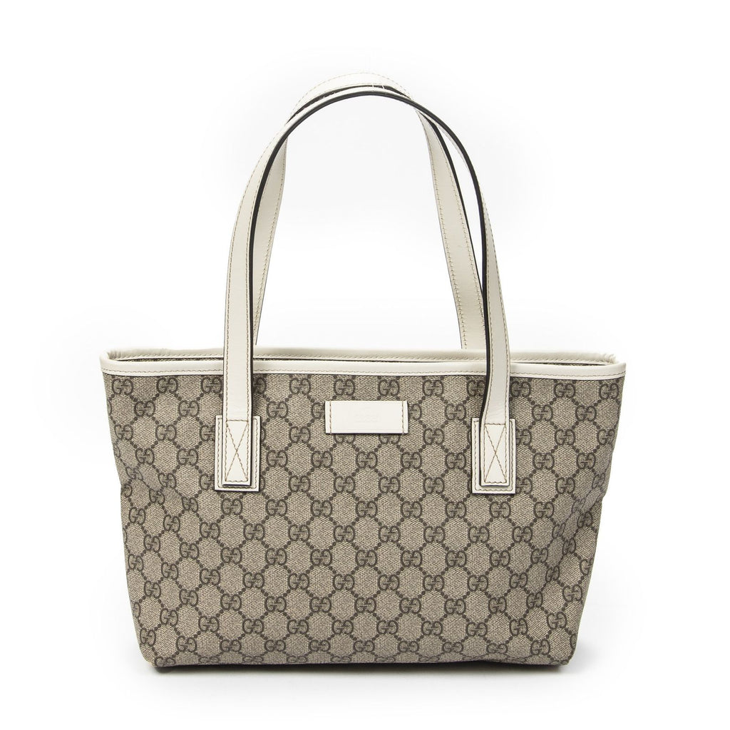 Gucci Small Joy Tote Beige Ivory Supreme Canvas