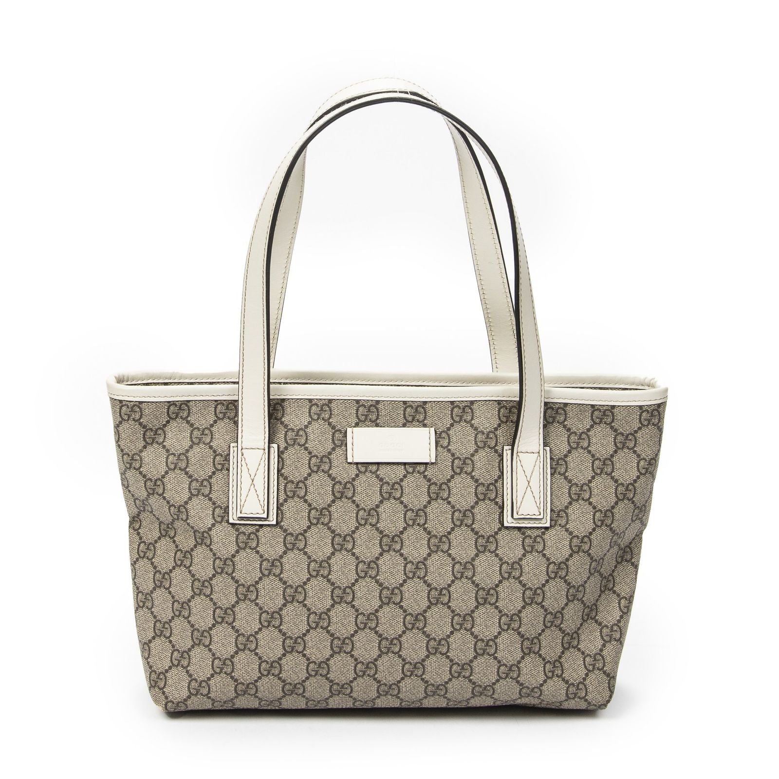 Gucci Small Joy Tote Beige Ivory Supreme Canvas
