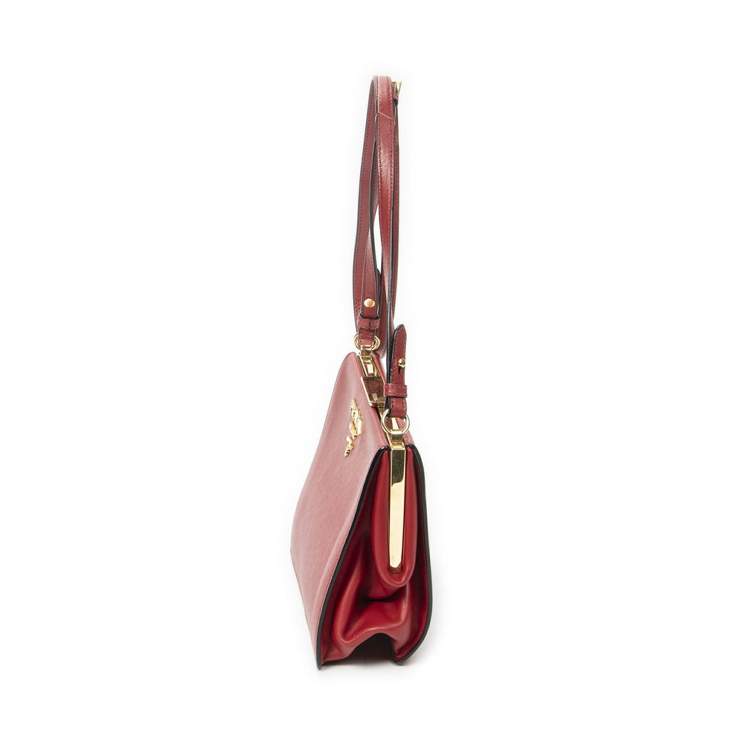 Prada Sam Crossbody Red Saffiano Leather — view 3