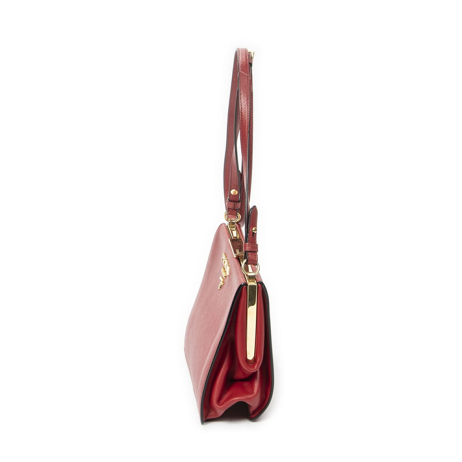 Prada Sam Crossbody Red Saffiano Leather — view 3