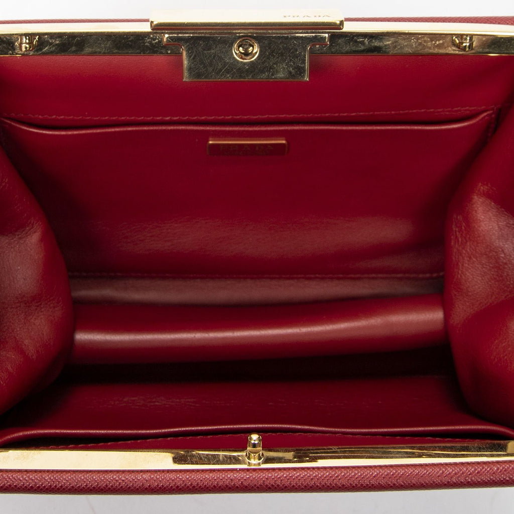 Prada Sam Crossbody Red Saffiano Leather — view 9