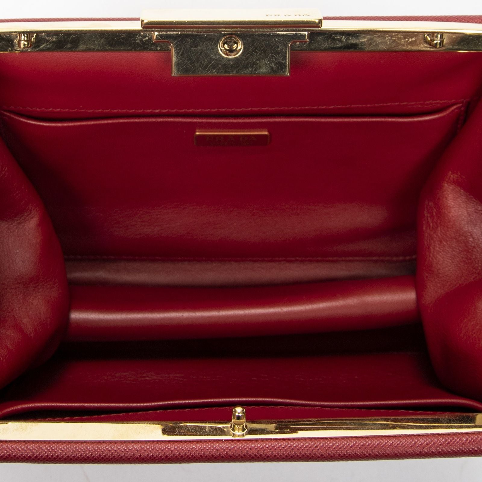 Prada Sam Crossbody Red Saffiano Leather — view 9