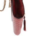 Gucci Mini Mercy Crossbody Burgundy Micro Guccissima Leather