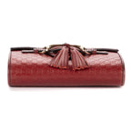 Gucci Mini Mercy Crossbody Burgundy Micro Guccissima Leather