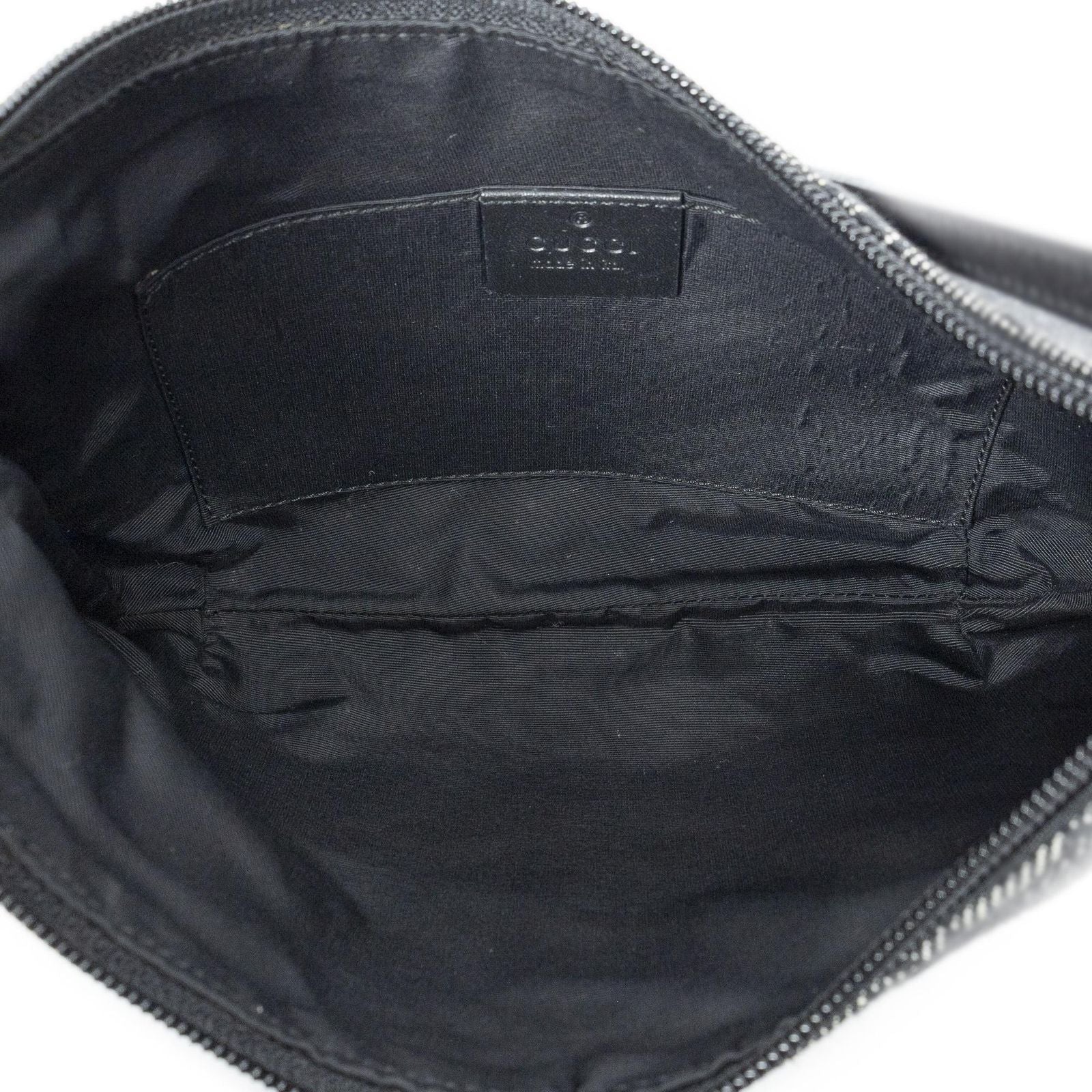 Gucci Pochette Hobo Black GG Denim Canvas — view 9