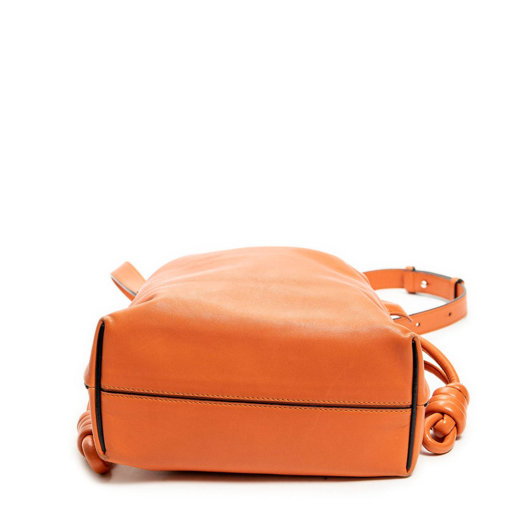 Loewe Flamenco Knot Orange Smooth Leather Shoulder — view 6
