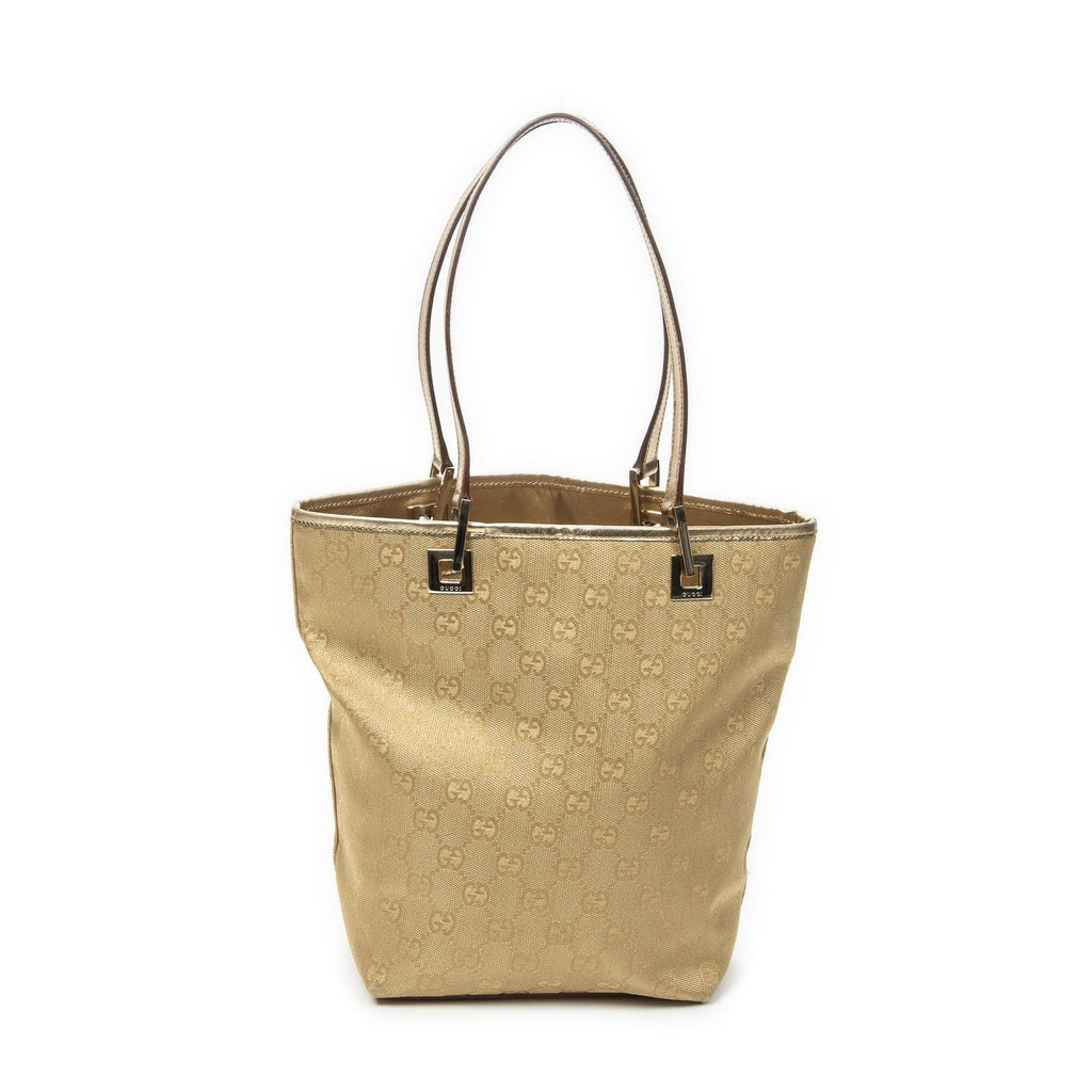 Gucci Small Bucket Tote Blanc GG Canvas