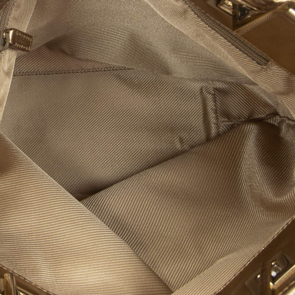 Gucci Small Bucket Tote Blanc GG Canvas — view 9