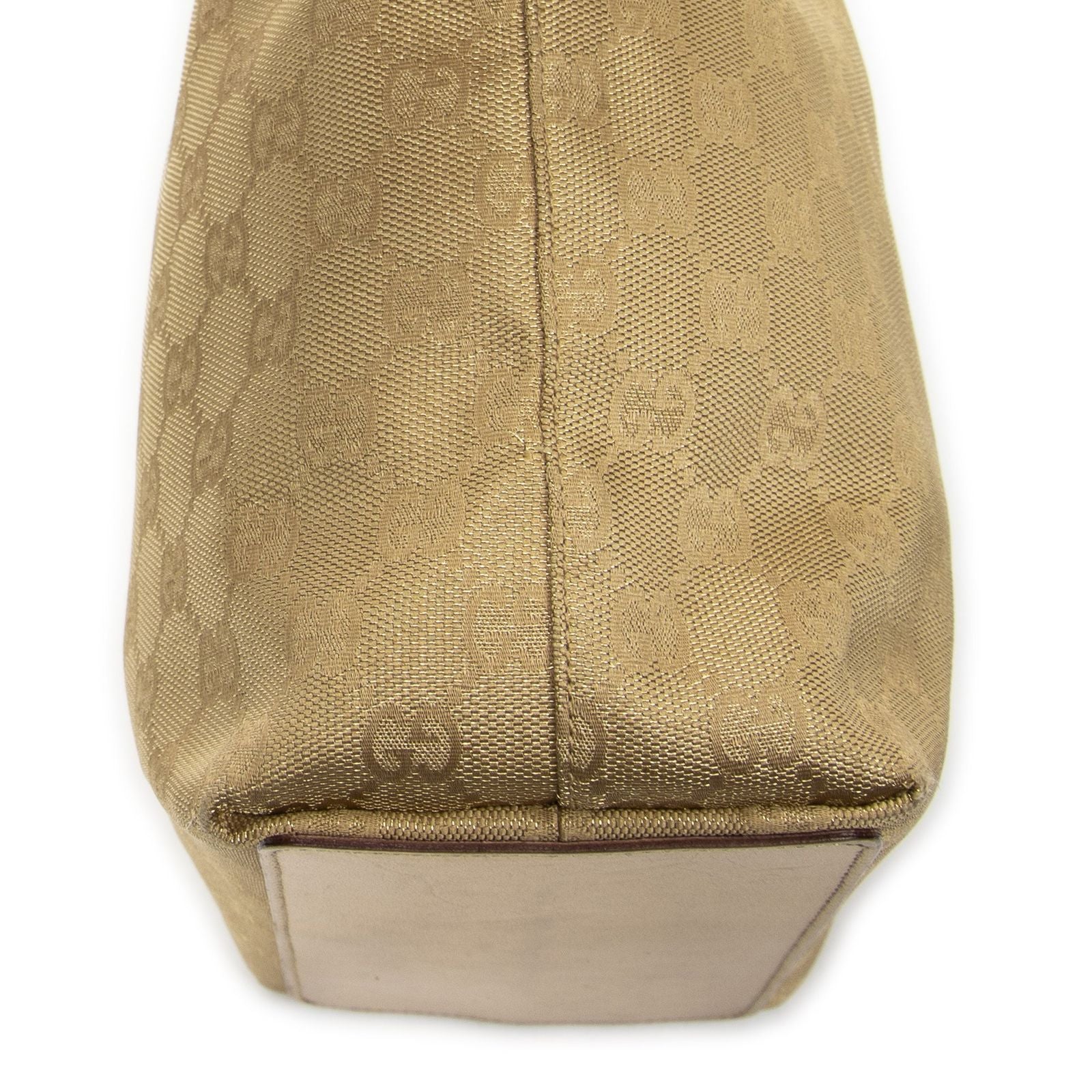 Gucci Small Bucket Tote Blanc GG Canvas — view 7