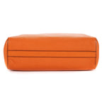 Prada Convertible Sound Lock Satchel Orange Saffiano Leather — view 6