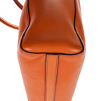 Prada Convertible Sound Lock Satchel Orange Saffiano Leather — view 8