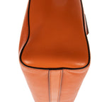Prada Convertible Sound Lock Satchel Orange Saffiano Leather — view 7