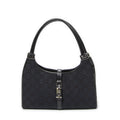 Gucci Small Bamboo Tote Black GG Canvas