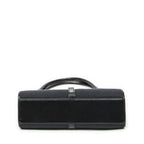 Gucci Small Bamboo Tote Black GG Canvas — view 6