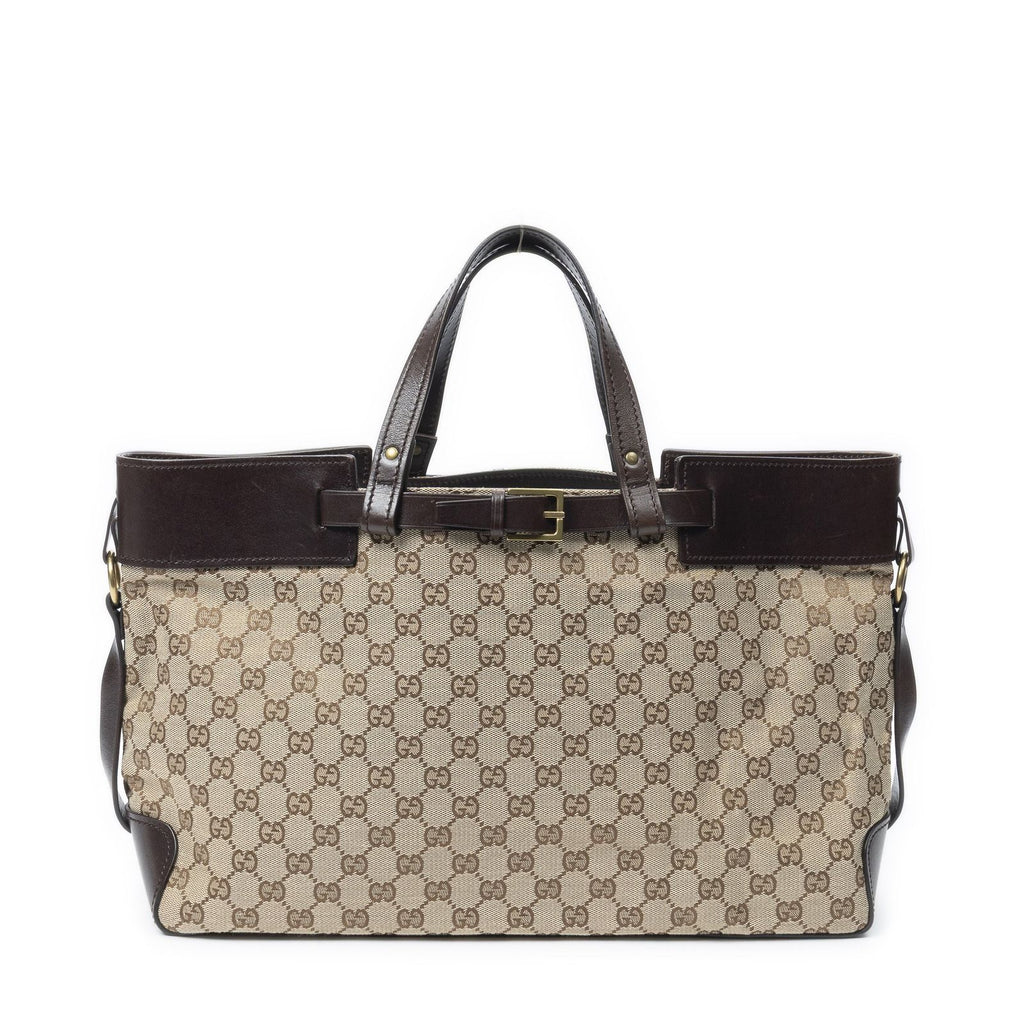 Gucci Eclipse Tote Beige Brown GG Canvas — view 5