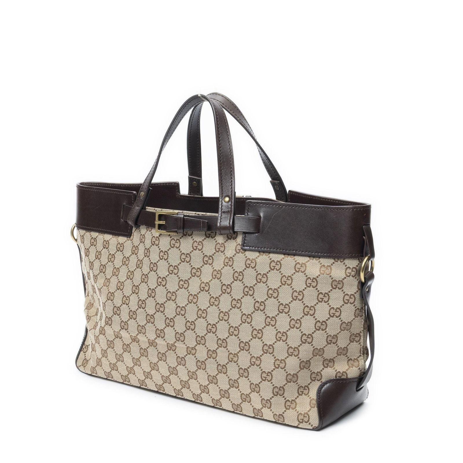 Gucci Eclipse Tote Beige Brown GG Canvas — view 2