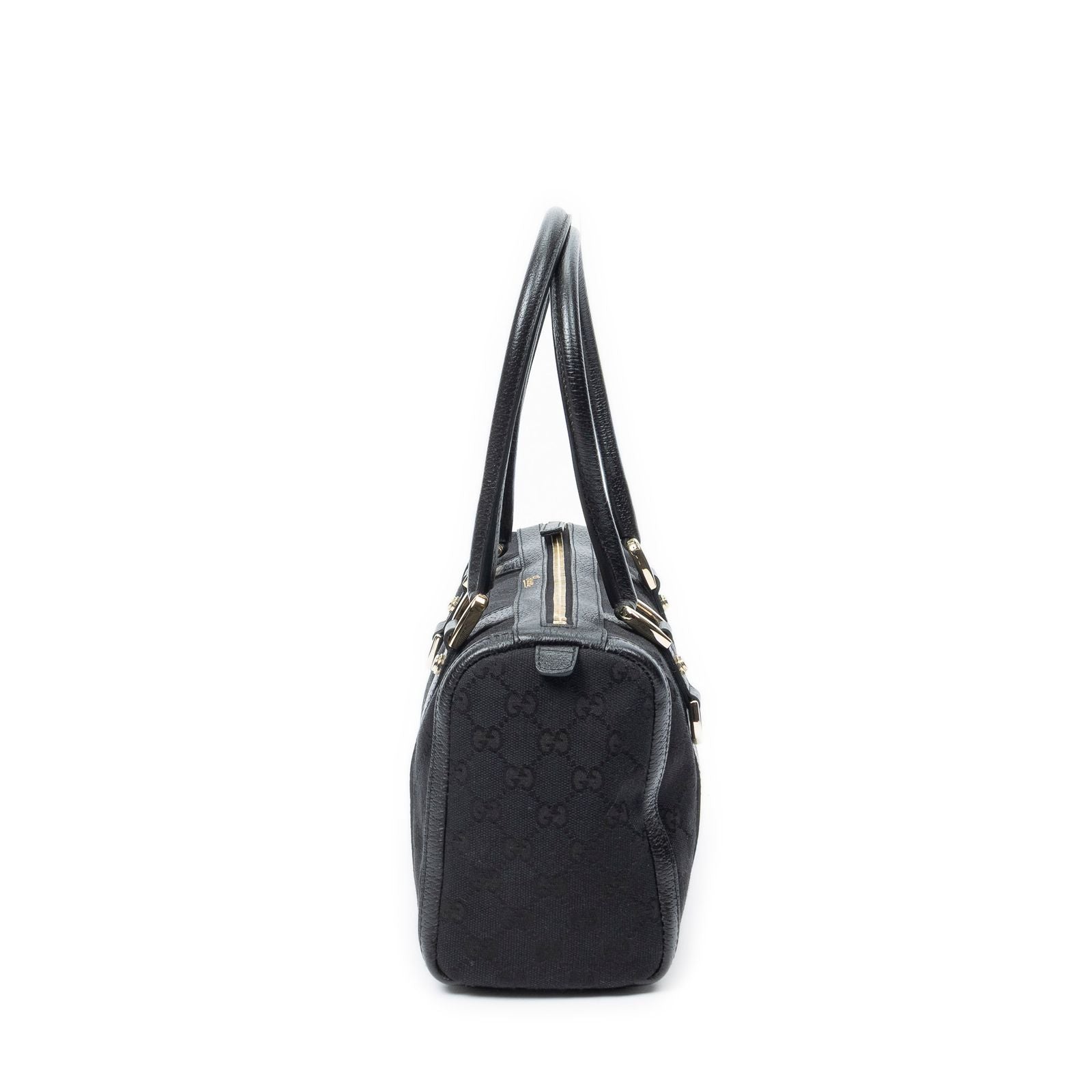 Gucci Abbey Boston Black GG Canvas Shoulder — view 3
