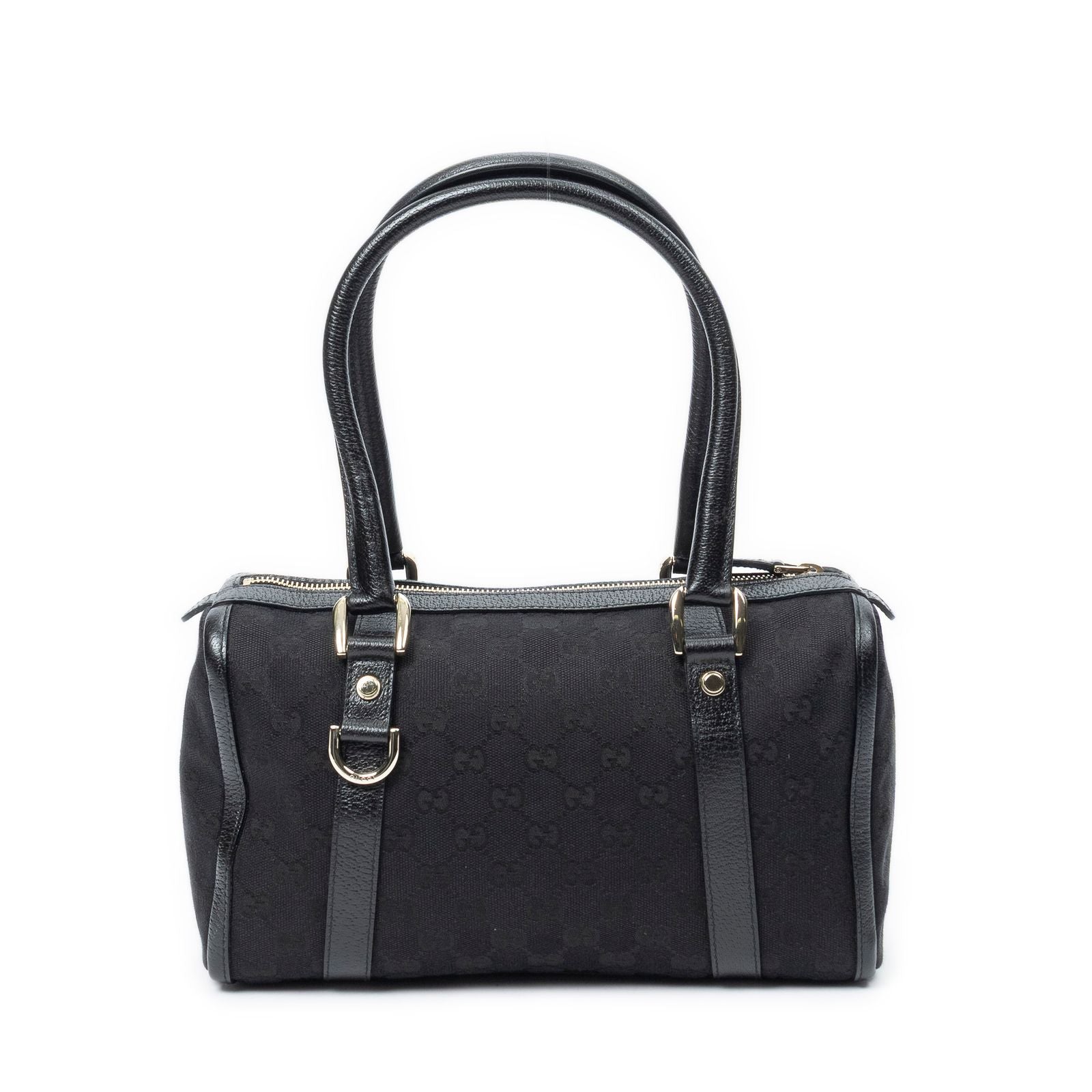 Gucci Abbey Boston Black GG Canvas Shoulder — view 5