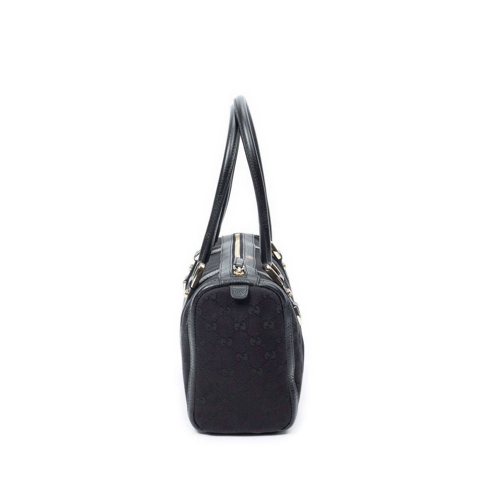 Gucci Abbey Boston Black GG Canvas Shoulder — view 4