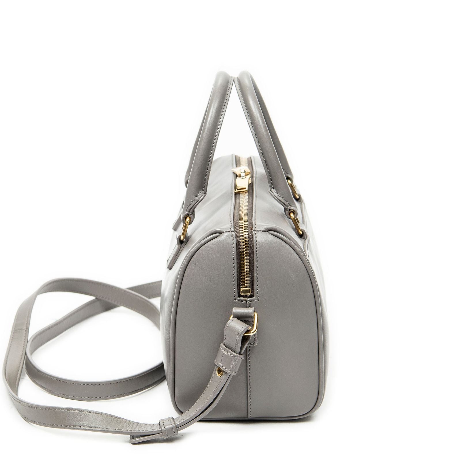 Saint Laurent Baby Duffle Taupe Smooth Leather — view 4