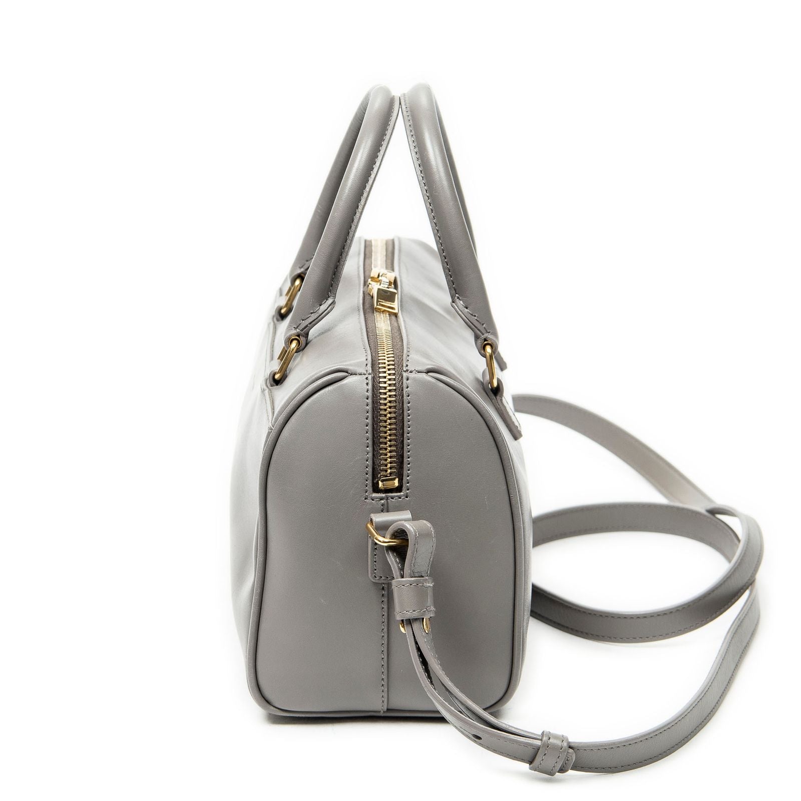 Saint Laurent Baby Duffle Taupe Smooth Leather — view 3