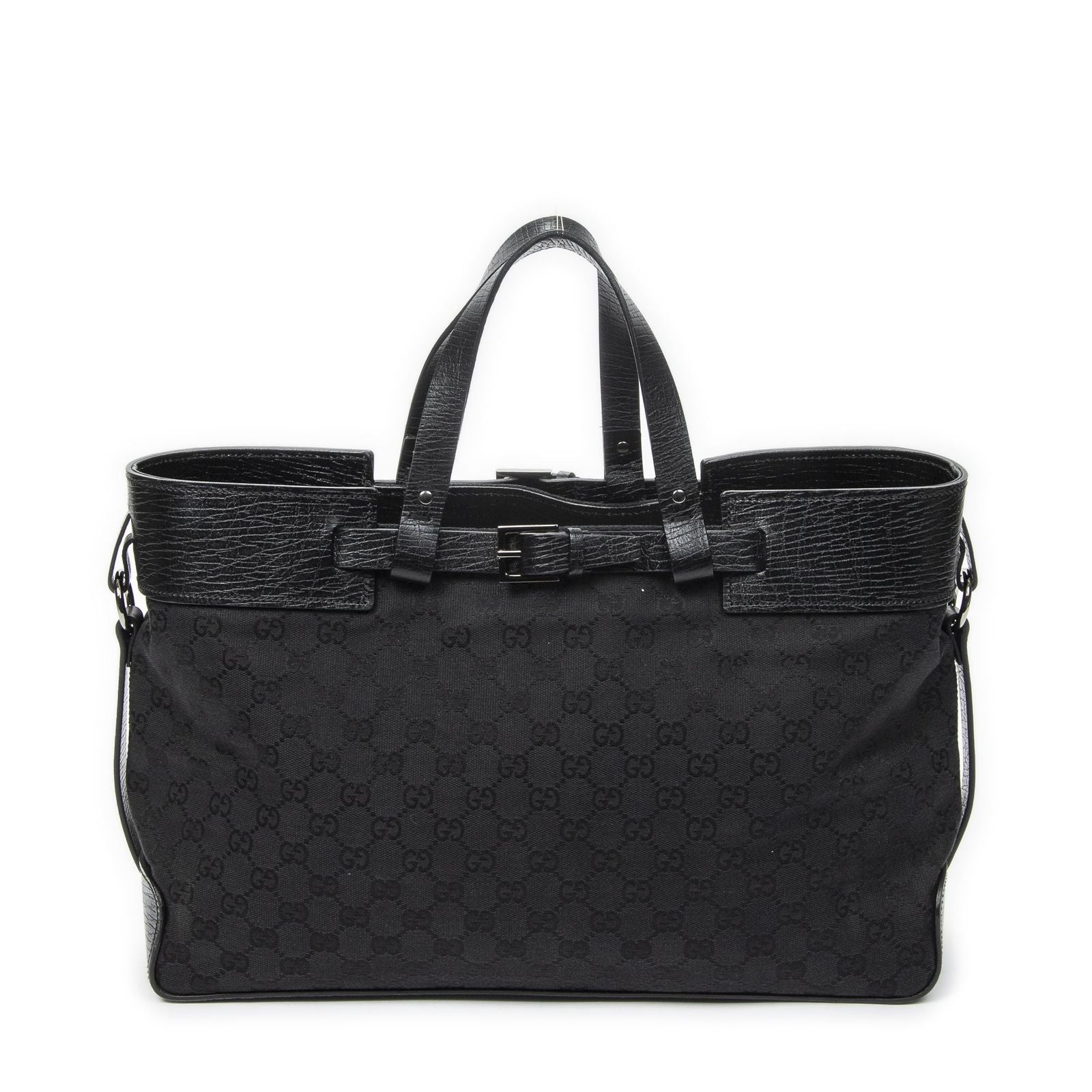 Gucci Eclipse Tote Black GG Canvas