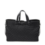 Gucci Eclipse Tote Black GG Canvas — view 5